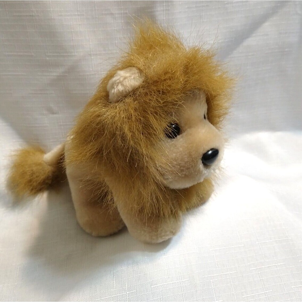 PIER 1 IMPORTS LION PLUSH 7" Full Mane & Tail Super Cute and Excellent Condition
